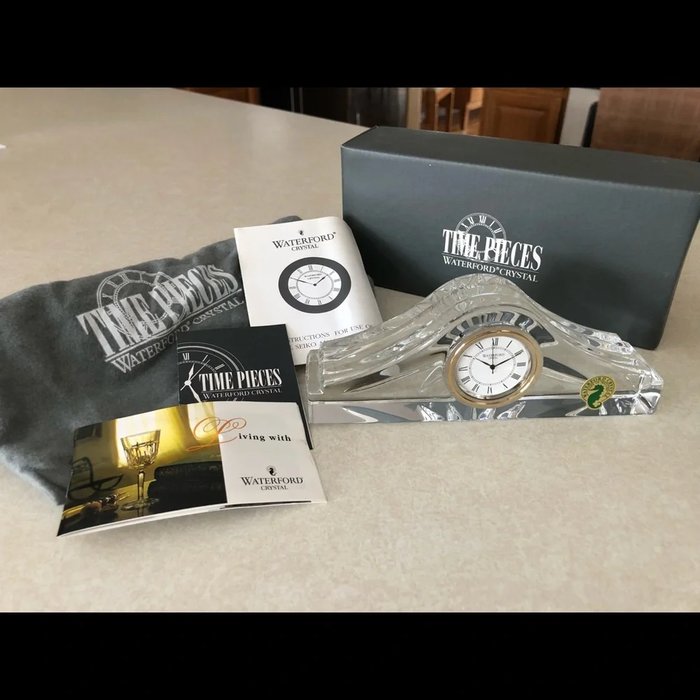 Waterford Crystal battery** clock